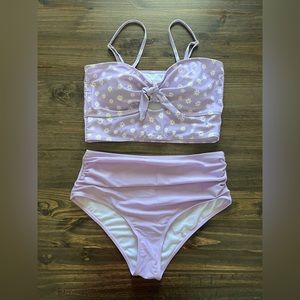 High waisted two piece swimsuit
